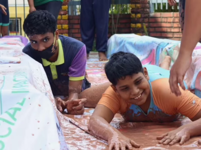 Taarana’s Sensory Day Sparks Joy Through Mud Play Taarana’s Sensory Day Sparks Joy Through Mud Play